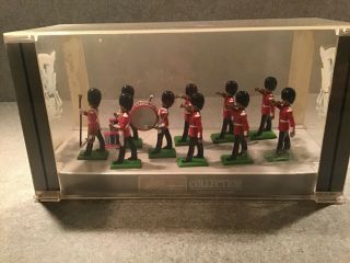Vintage W.  Britain Scots Guards Lead Toy Figures - Set Of 10