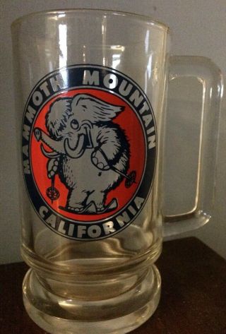 Mammoth Mountain Ski Resort Souvenir Drinking Glass Beer Mug