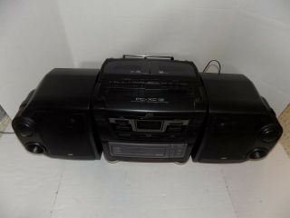 Vintage JVC PC XC12 Dual Cassette 3 CD Player AM/FM Radio stereo Boombox 2
