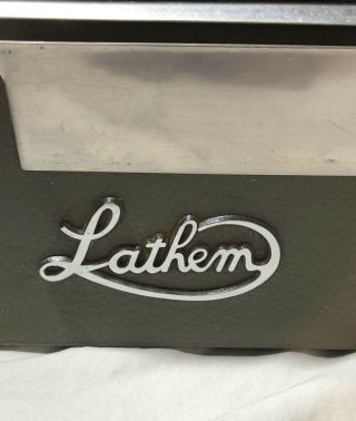 VINTAGE LATHEM AUTOMATIC TIME CLOCK PUNCH CARD RECORDER 2