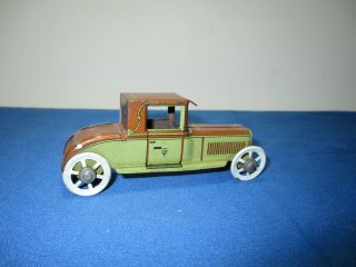 Vintage George Fischer Tin Prewar Penny Toy Car Made In Germany