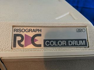 Riso Risograph Drum Case Black Handle RC 61408362 VTG C RA Color 2 2