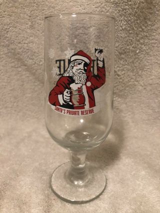Rogue Brewing Happy Holidays Santas Private Reserve Beer Glass Tt