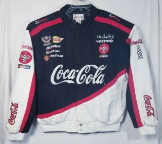 Vintage Coca Cola Dale Earnhardt Jr Chase Authentics Nascar Racing Jacket Size L