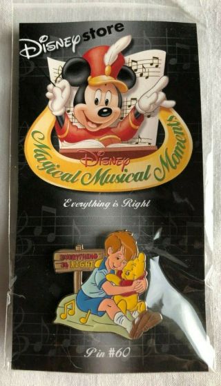 Disney Pin 60 Everything Is Right Winnie The Pooh - Magical Musical Moments