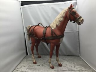 Marx Johnny West Red Thunderbolt Covered Wagon Buckboard Horse And Harness