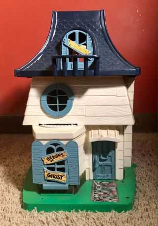 1976 Weebles Haunted House W/ Fireplace Slide Extension Romper Room Toy