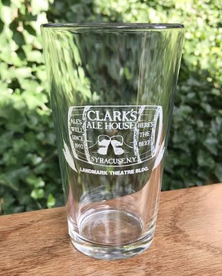 Clark’s Ale House,  Syracuse,  Ny,  Landmark Theatre Bldg. ,  Beer Pint Glass