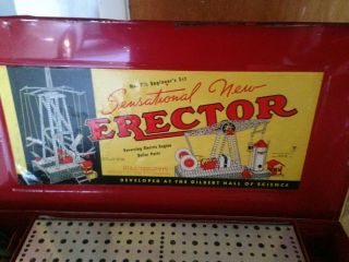 Vintage A.  C.  Gilbert Erector No.  7 1/2 Engineer 
