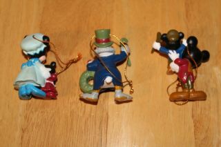 Vintage DISNEY MICKEY ' S CHRISTMAS CAROL FIGURES Scrooge Tiny Tim Minnie Mouse 3