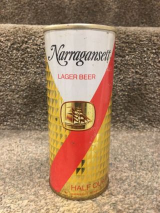 Narragansett Lager Beer; 16oz Pull Tab Beer Can; Cranston,  Ri,  Rhode Island