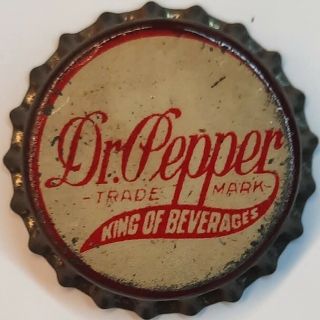 Dr Pepper King Of Beverages Soda Bottle Caps Crown Cork Cap