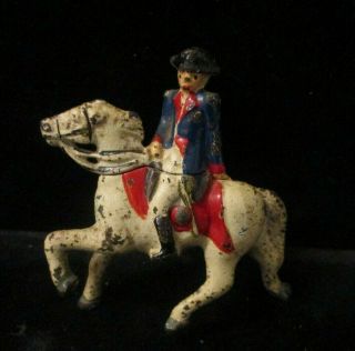 Grey Iron Barclay Manoil George Washington On Horse Lead Soldier Figure C208 Pa