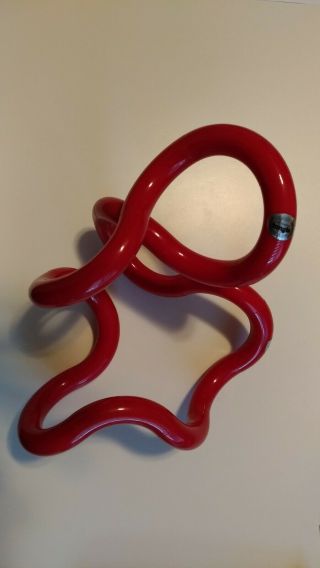 Tangle Toy Sculpture By Richard X Zawitz Design 1982 Red Kinetic Abstract Twist
