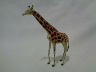 Prewar Britains England Zoo Elegant Tall Giraffe Lead Toy Paint
