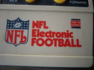 Vintage 1970s TUDOR GAMES NFL Electric Football Handheld Video Game - 3