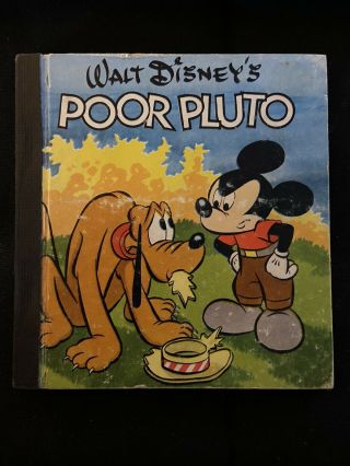 Three Walt Disney Books Mickey,  Minnie,  Donald,  Pluto