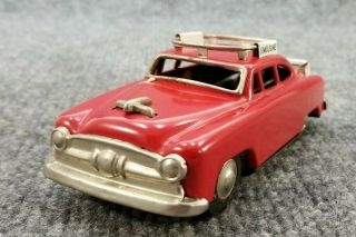 Vintage 1950s Tin Litho Airport Limo Friction Car 5 " Long Made In Japan