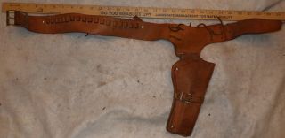 Vintage Mattel Fanner 50 Leather Cowboy Cap Gun Holster