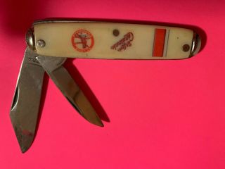St.  Louis Cardinals 2 Blade Pocket Knife Made In Usa Estate Find