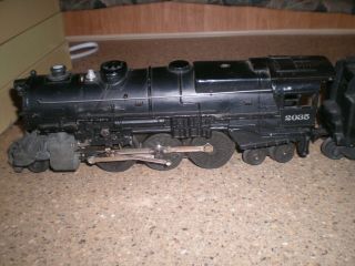 Vintage Lionel O Gauge 2 - 6 - 4 Die Cast Locomotive 2035 with Tender 2