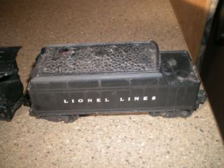 Vintage Lionel O Gauge 2 - 6 - 4 Die Cast Locomotive 2035 with Tender 3
