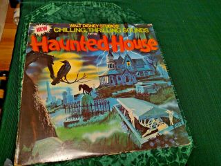 Walt Disney Chilling Thrilling Sounds Of The Haunted House Lp Record Halloween