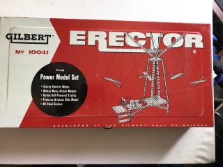 Gilbert Erector No.  10041 Power Model Set With Instructions