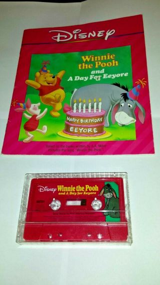 Disney Winnie The Pooh & A Day For Eeyore Read - Along - Book With Cassette Tape