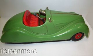 Vintage Us Zone Germany Schuco Examico 4001 Car Key Wind - Up Toy Green
