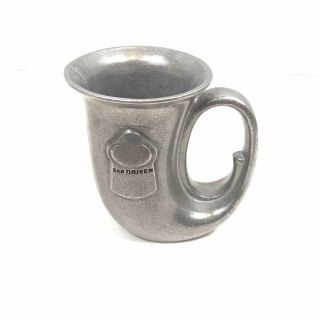 Vintage Wilton Armetale Rwp Usa Pewter Horn Mug 2nd Driven Tankard Stein Cup