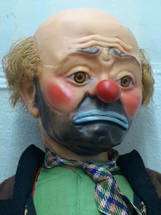 VINTAGE EMMETT KELLY ' S WILLIE THE CLOWN BABY BARRY TOY NYC HOBO DOLL 2