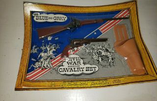 Marx Toys " The Blue And Gray " Civil War Miniature Cavalry Set,  Package Wear