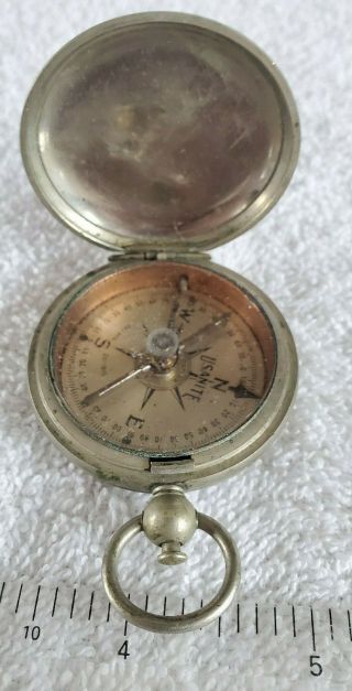 Vintage Wwi Era Engineers Compass - " Eng.  Dept.  U.  S.  A 1918 "