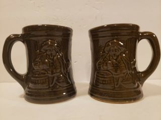 Antique Mccoy Beer Mug Stein Pirate,  Buccaneer Pattern 1920 