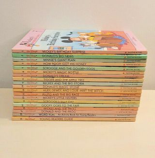 Mickeys Young Readers Library Complete Set 1 - 19 Hardcover 1990 Vintage 2