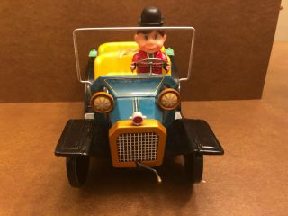 Vintage T.  N (japan) Battery Op Mystery Action Old Fashioned Car - Box