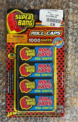 Big Bang Roll Rolled Caps Toys 1,  000 Shots Total