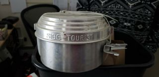 Vintage Sigg Tourist Aluminum Cook Set Camping Kit