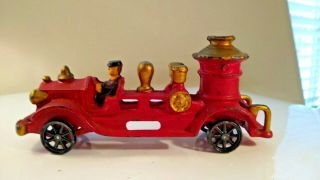 Antique A.  C.  Williams Toy Fire Engine Pumper Truck 7.  25 " Cast Iron