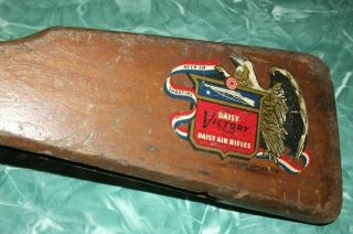 1940s Ww Ii 23 " Wooden Daisy Victory Air Rifles Non - Air Gun Clicker