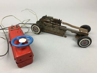 Vtg Yonezawa Battery Operated Remote Control Ford Fairlane Toy Car Parts Repair