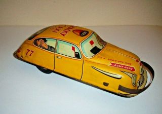 Vinage Marx Wacky Taxi Co.  Tin Friction Motor Bumper Car 7 1/2 Inches