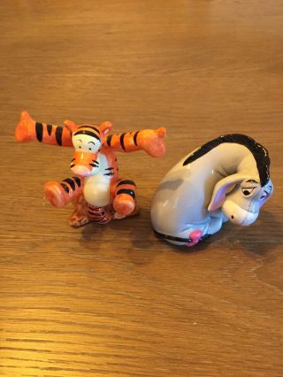 Vtg Disney Winnie The Pooh Tigger’s Bounce And Eyeore Ceramic Figurine Euc