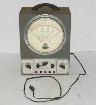 Vintage Superior X - Rayometer Vtvm Amp Test Meter Dial Gauge Industrial Steampunk