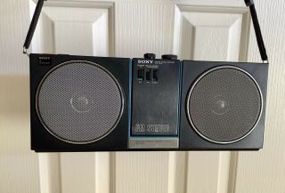 Vintage Sony Srf - 80w Stereo Speaker Boombox With Removable Am/fm Walkman