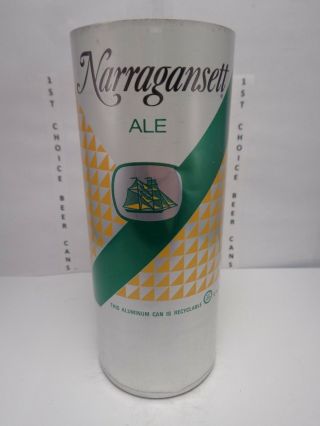 16oz.  Narragansett Ale Aluminum Pull Tab Beer Can Error