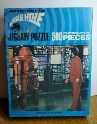 1979 Walt Disney The Black Hole 500 Piece Jigsaw Puzzle Maximillian (bin 192)