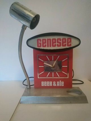 Genesee Beer & Ale Light/clock - No Glass