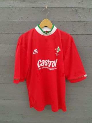 Swindon Town Football Home Shirt 1995/96 Vintage Mizuno Wales 90s L